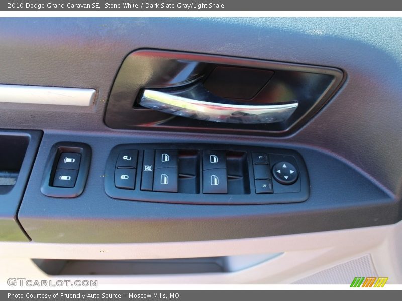 Stone White / Dark Slate Gray/Light Shale 2010 Dodge Grand Caravan SE