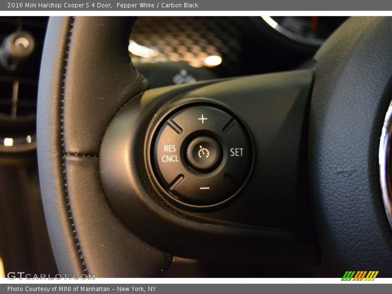 Pepper White / Carbon Black 2016 Mini Hardtop Cooper S 4 Door