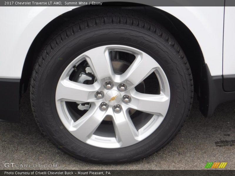 Summit White / Ebony 2017 Chevrolet Traverse LT AWD