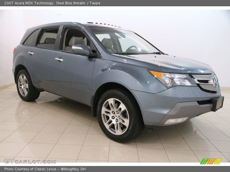 Steel Blue Metallic / Taupe 2007 Acura MDX Technology