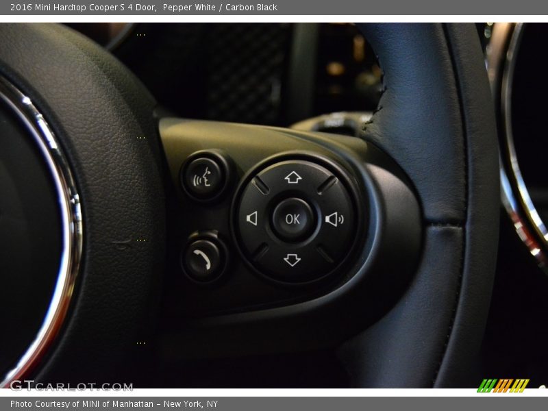 Pepper White / Carbon Black 2016 Mini Hardtop Cooper S 4 Door