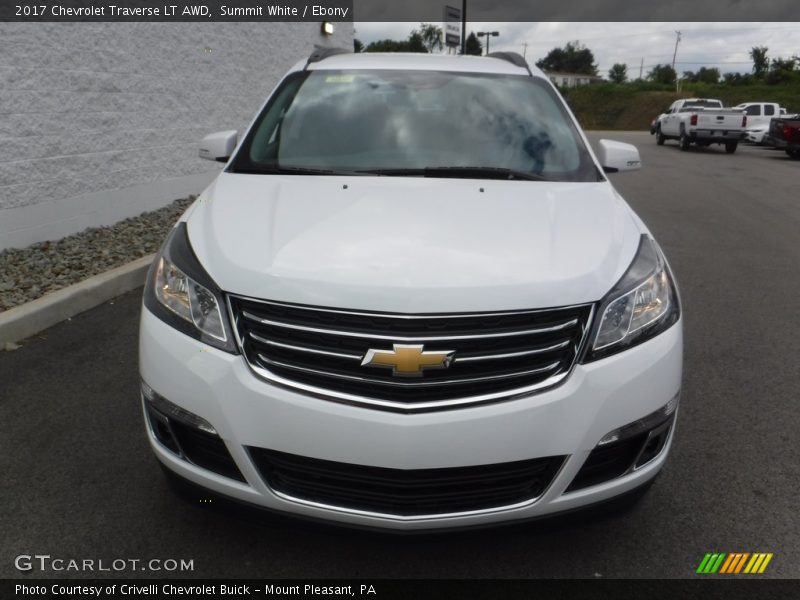 Summit White / Ebony 2017 Chevrolet Traverse LT AWD