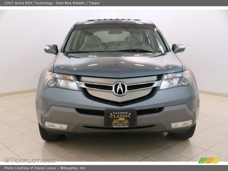 Steel Blue Metallic / Taupe 2007 Acura MDX Technology
