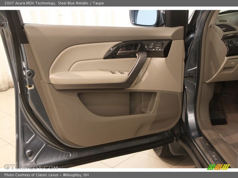 Steel Blue Metallic / Taupe 2007 Acura MDX Technology