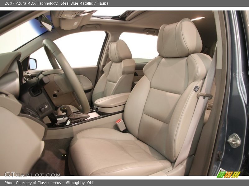 Steel Blue Metallic / Taupe 2007 Acura MDX Technology