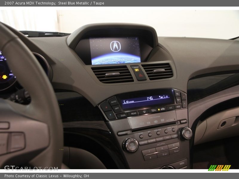 Steel Blue Metallic / Taupe 2007 Acura MDX Technology