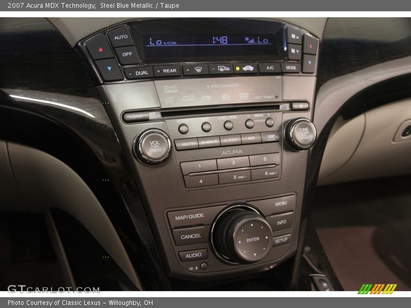 Steel Blue Metallic / Taupe 2007 Acura MDX Technology