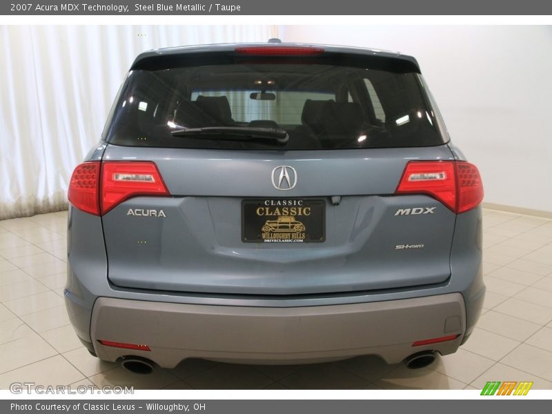 Steel Blue Metallic / Taupe 2007 Acura MDX Technology