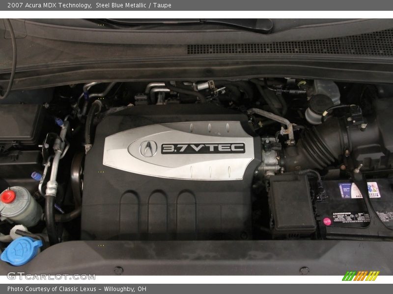 Steel Blue Metallic / Taupe 2007 Acura MDX Technology