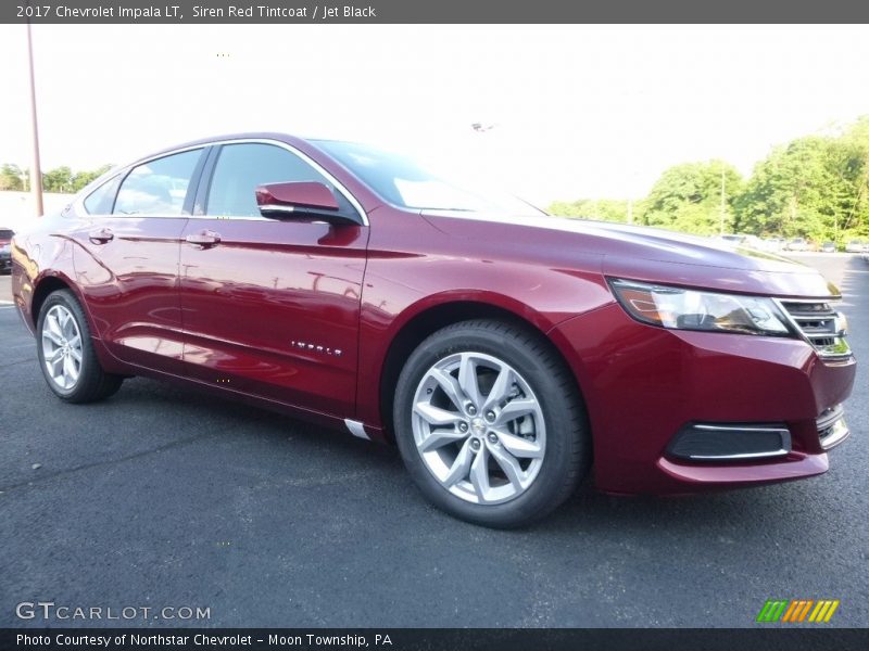 Siren Red Tintcoat / Jet Black 2017 Chevrolet Impala LT