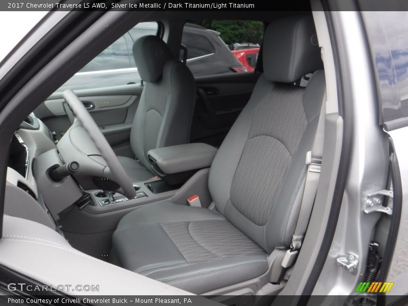 Silver Ice Metallic / Dark Titanium/Light Titanium 2017 Chevrolet Traverse LS AWD
