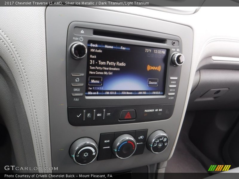 Silver Ice Metallic / Dark Titanium/Light Titanium 2017 Chevrolet Traverse LS AWD