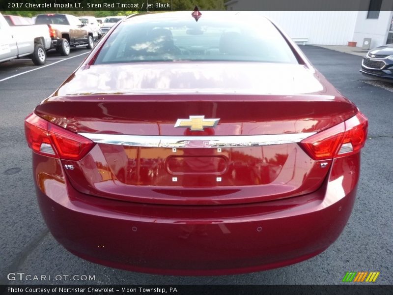 Siren Red Tintcoat / Jet Black 2017 Chevrolet Impala LT