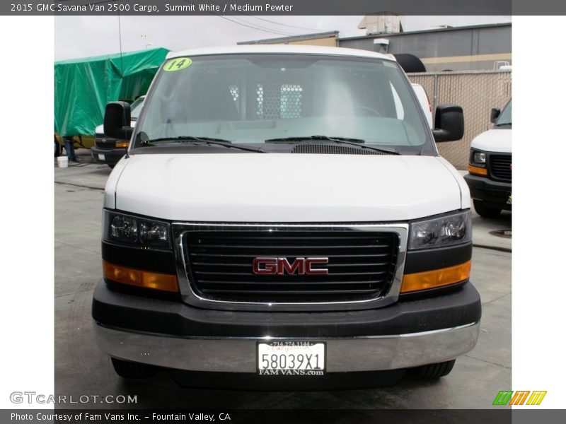 Summit White / Medium Pewter 2015 GMC Savana Van 2500 Cargo