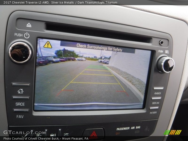 Silver Ice Metallic / Dark Titanium/Light Titanium 2017 Chevrolet Traverse LS AWD