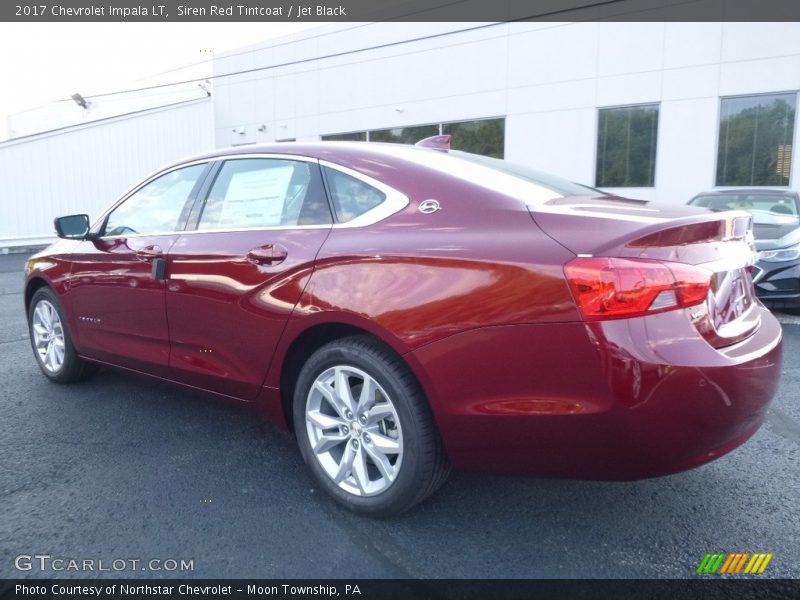 Siren Red Tintcoat / Jet Black 2017 Chevrolet Impala LT