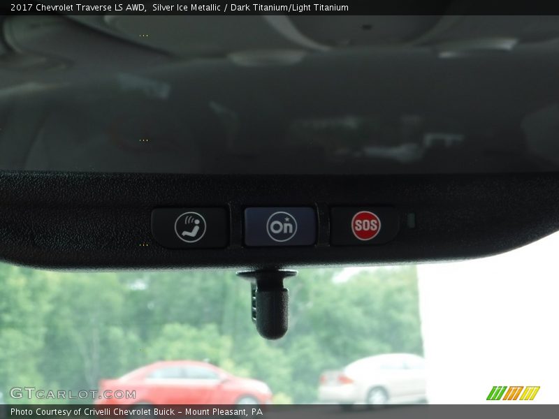 Silver Ice Metallic / Dark Titanium/Light Titanium 2017 Chevrolet Traverse LS AWD