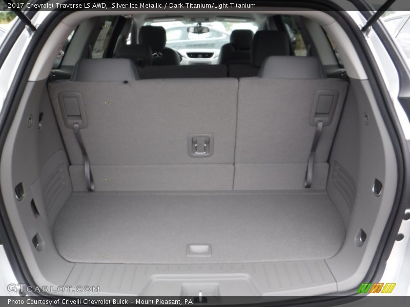 Silver Ice Metallic / Dark Titanium/Light Titanium 2017 Chevrolet Traverse LS AWD