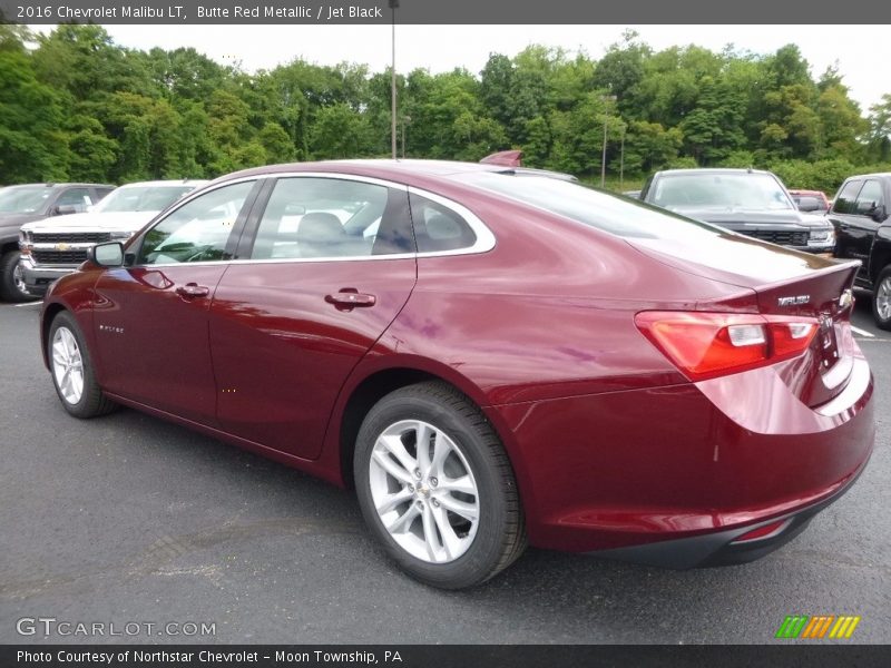 Butte Red Metallic / Jet Black 2016 Chevrolet Malibu LT