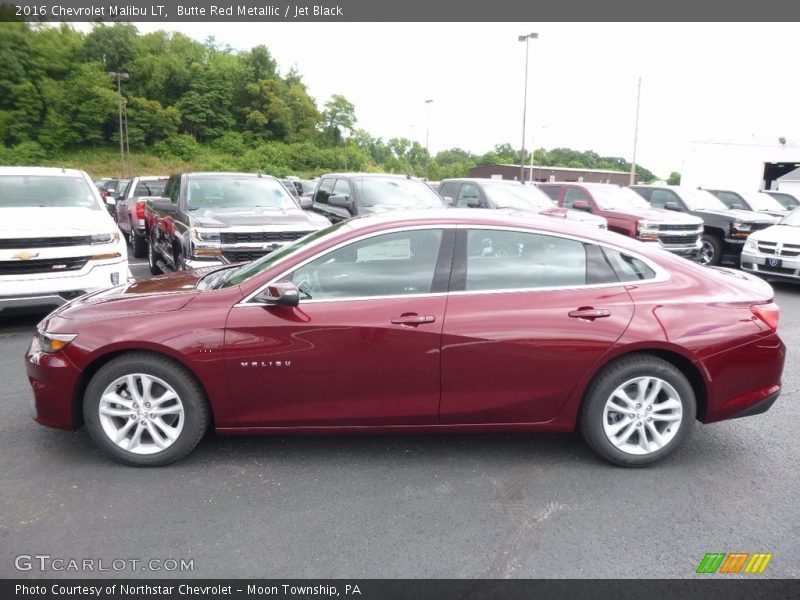 Butte Red Metallic / Jet Black 2016 Chevrolet Malibu LT