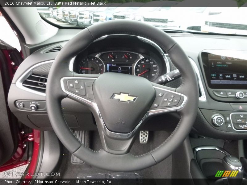 Butte Red Metallic / Jet Black 2016 Chevrolet Malibu LT