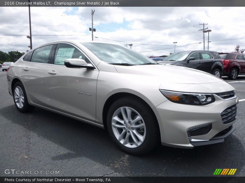Champagne Silver Metallic / Jet Black 2016 Chevrolet Malibu LT