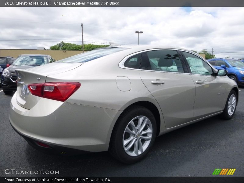 Champagne Silver Metallic / Jet Black 2016 Chevrolet Malibu LT