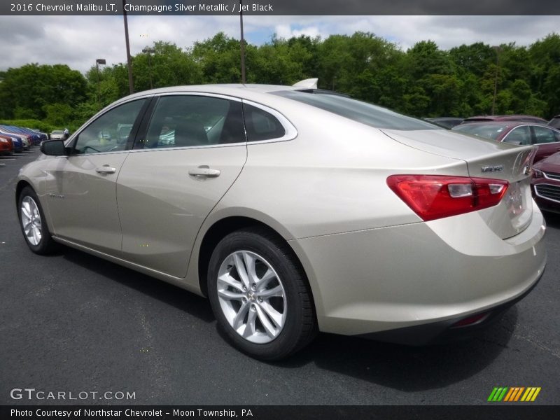 Champagne Silver Metallic / Jet Black 2016 Chevrolet Malibu LT