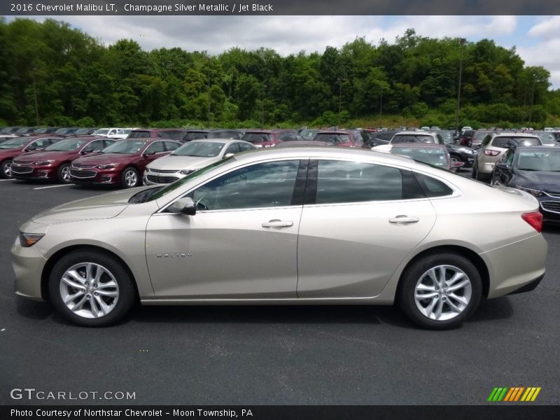 Champagne Silver Metallic / Jet Black 2016 Chevrolet Malibu LT