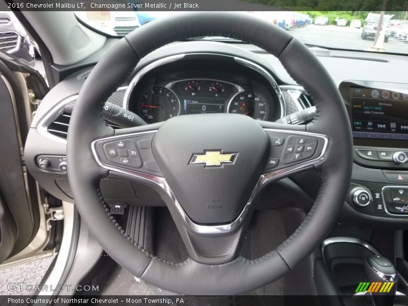Champagne Silver Metallic / Jet Black 2016 Chevrolet Malibu LT