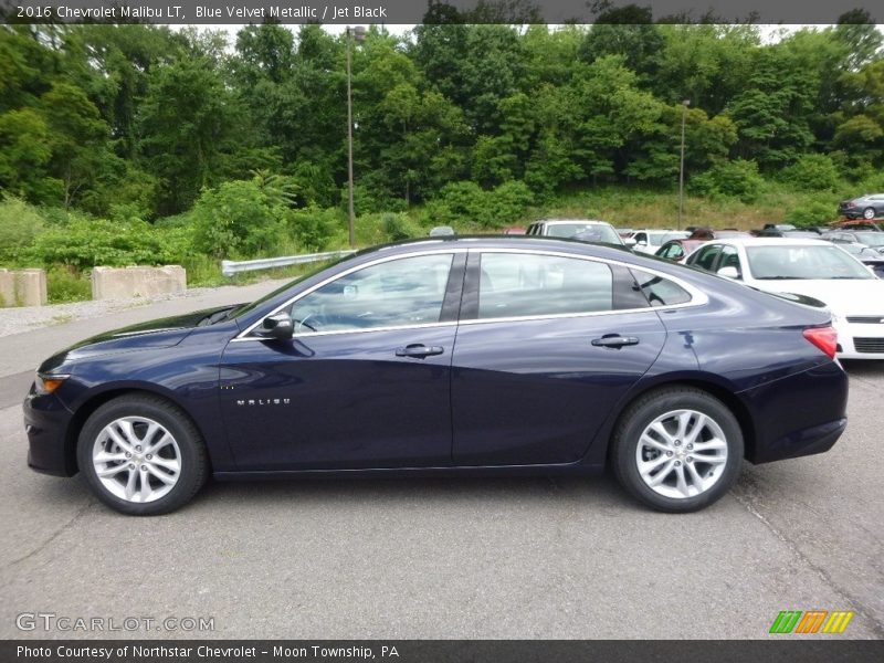 Blue Velvet Metallic / Jet Black 2016 Chevrolet Malibu LT
