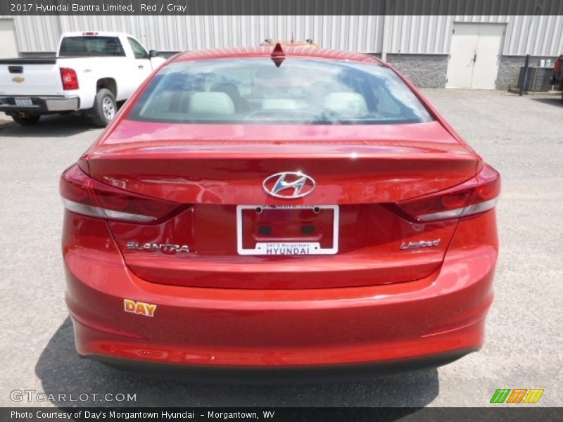 Red / Gray 2017 Hyundai Elantra Limited