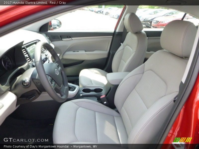 Red / Gray 2017 Hyundai Elantra Limited