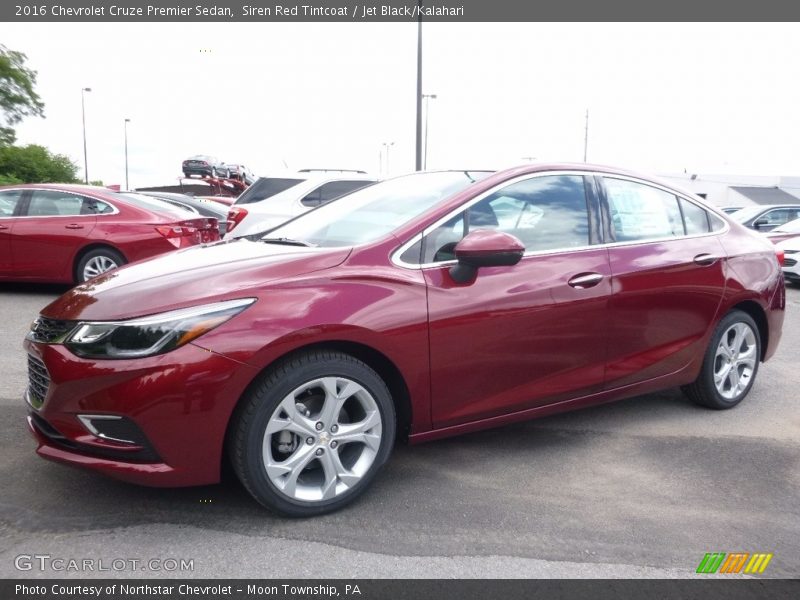Siren Red Tintcoat / Jet Black/Kalahari 2016 Chevrolet Cruze Premier Sedan
