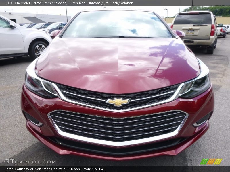 Siren Red Tintcoat / Jet Black/Kalahari 2016 Chevrolet Cruze Premier Sedan
