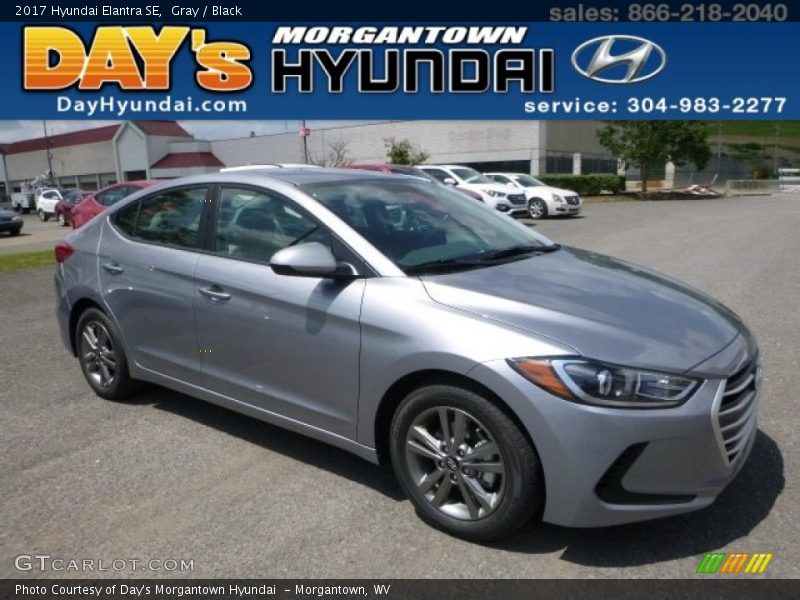 Gray / Black 2017 Hyundai Elantra SE