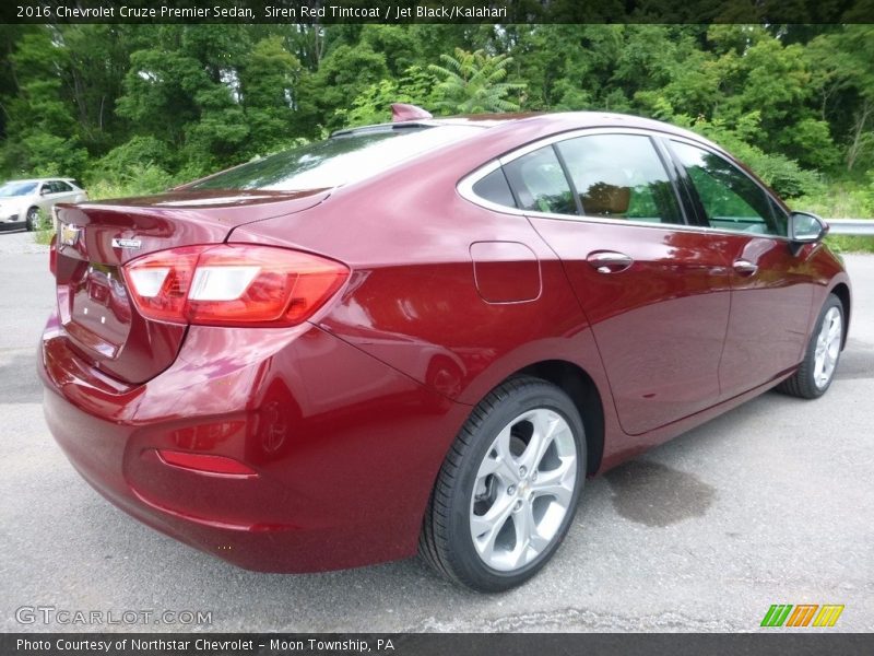 Siren Red Tintcoat / Jet Black/Kalahari 2016 Chevrolet Cruze Premier Sedan