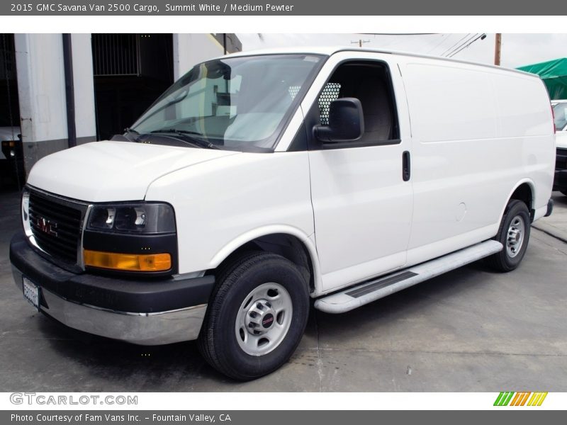 Summit White / Medium Pewter 2015 GMC Savana Van 2500 Cargo