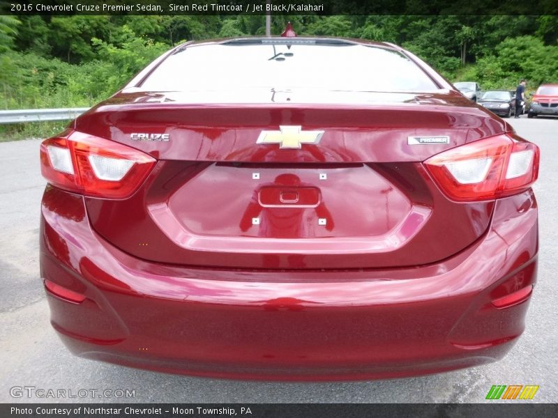 Siren Red Tintcoat / Jet Black/Kalahari 2016 Chevrolet Cruze Premier Sedan