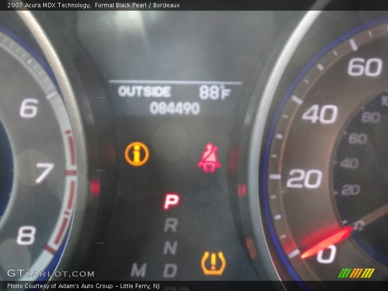 Formal Black Pearl / Bordeaux 2007 Acura MDX Technology