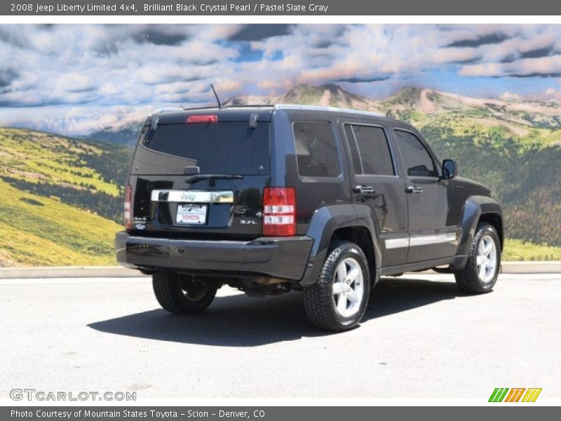 Brilliant Black Crystal Pearl / Pastel Slate Gray 2008 Jeep Liberty Limited 4x4