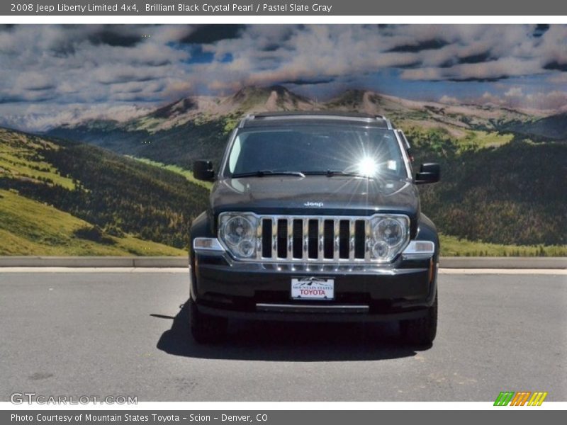 Brilliant Black Crystal Pearl / Pastel Slate Gray 2008 Jeep Liberty Limited 4x4