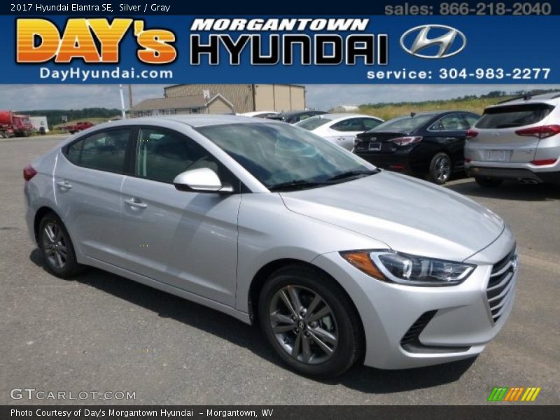 Silver / Gray 2017 Hyundai Elantra SE