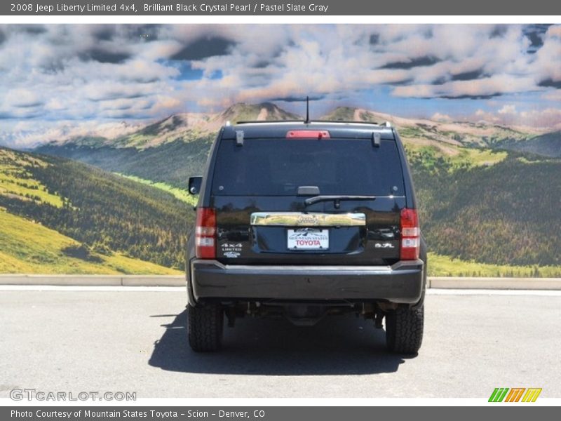 Brilliant Black Crystal Pearl / Pastel Slate Gray 2008 Jeep Liberty Limited 4x4