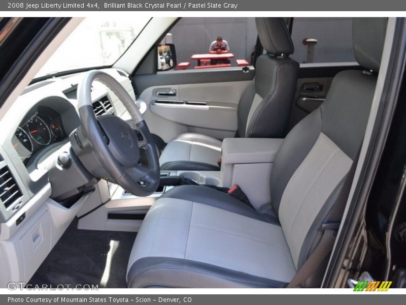 Brilliant Black Crystal Pearl / Pastel Slate Gray 2008 Jeep Liberty Limited 4x4