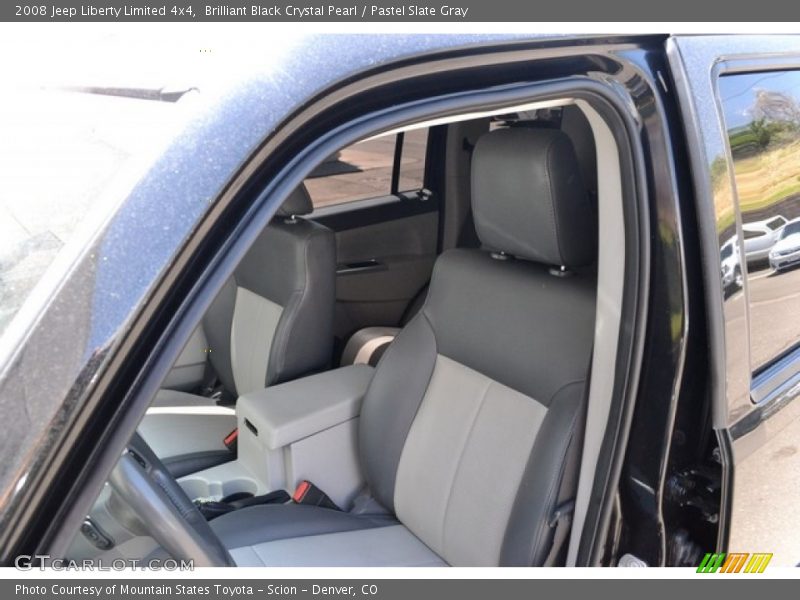 Brilliant Black Crystal Pearl / Pastel Slate Gray 2008 Jeep Liberty Limited 4x4