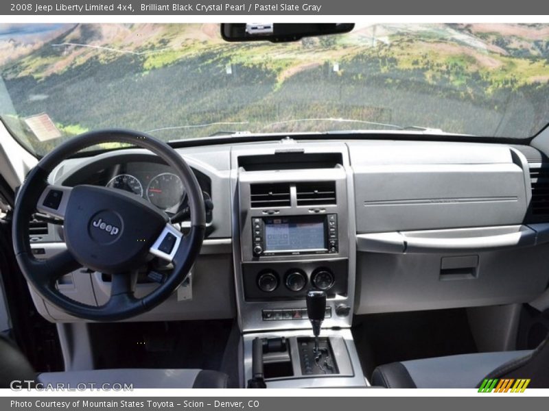 Brilliant Black Crystal Pearl / Pastel Slate Gray 2008 Jeep Liberty Limited 4x4