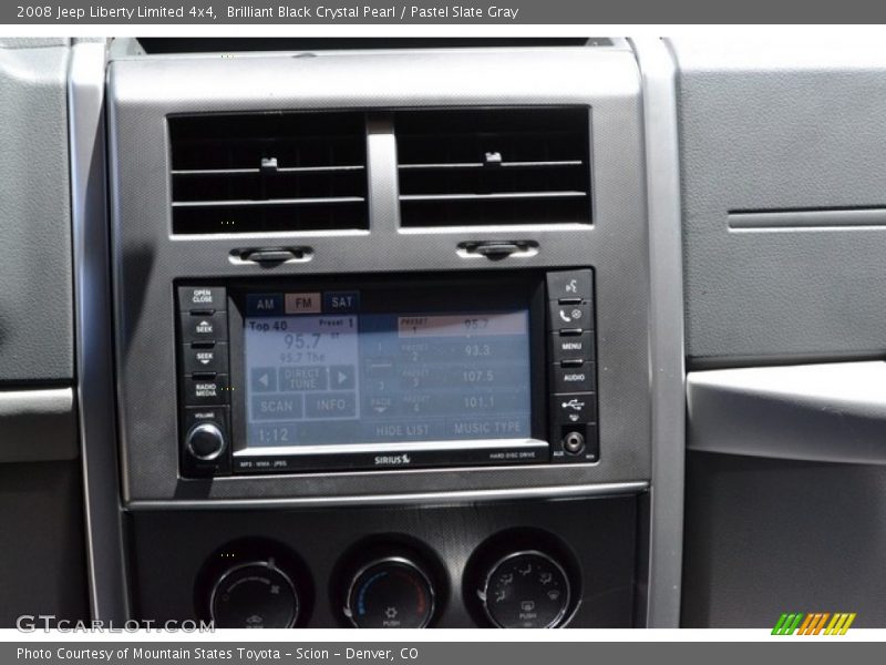 Brilliant Black Crystal Pearl / Pastel Slate Gray 2008 Jeep Liberty Limited 4x4