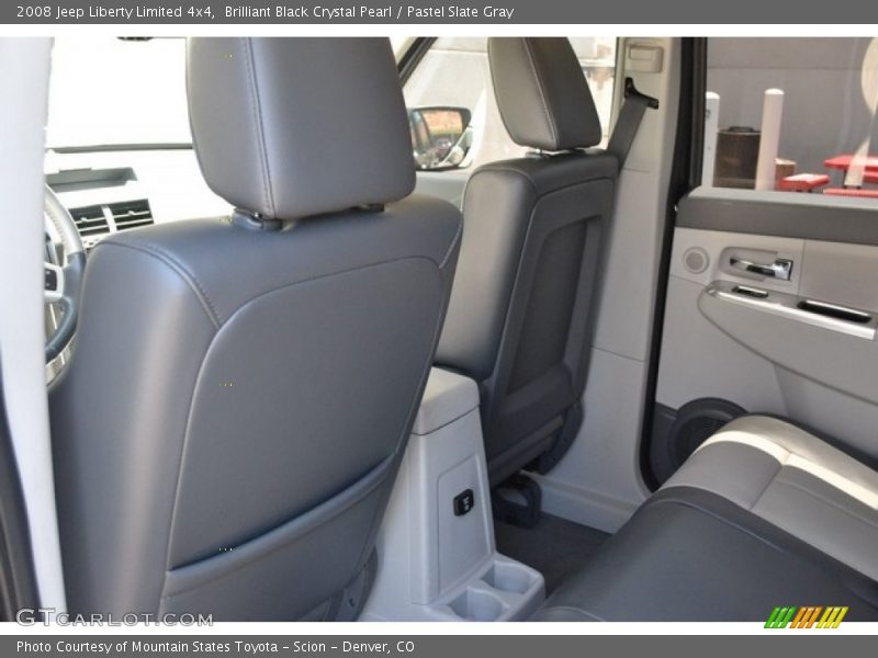 Brilliant Black Crystal Pearl / Pastel Slate Gray 2008 Jeep Liberty Limited 4x4