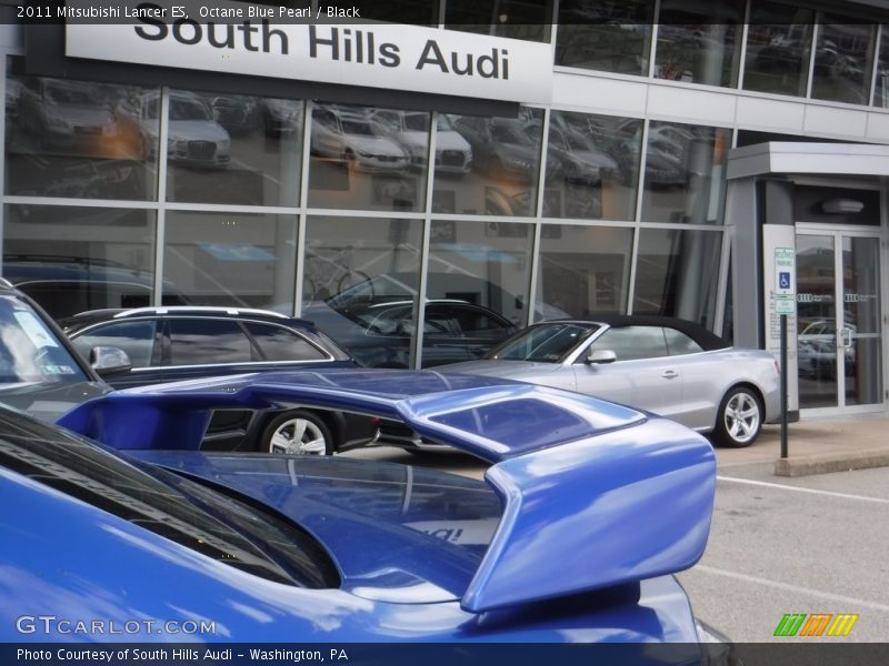 Octane Blue Pearl / Black 2011 Mitsubishi Lancer ES